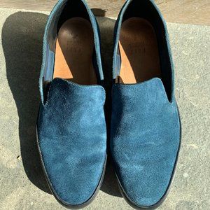 FEIT Blue Suede Hand-sewn Slip-on.